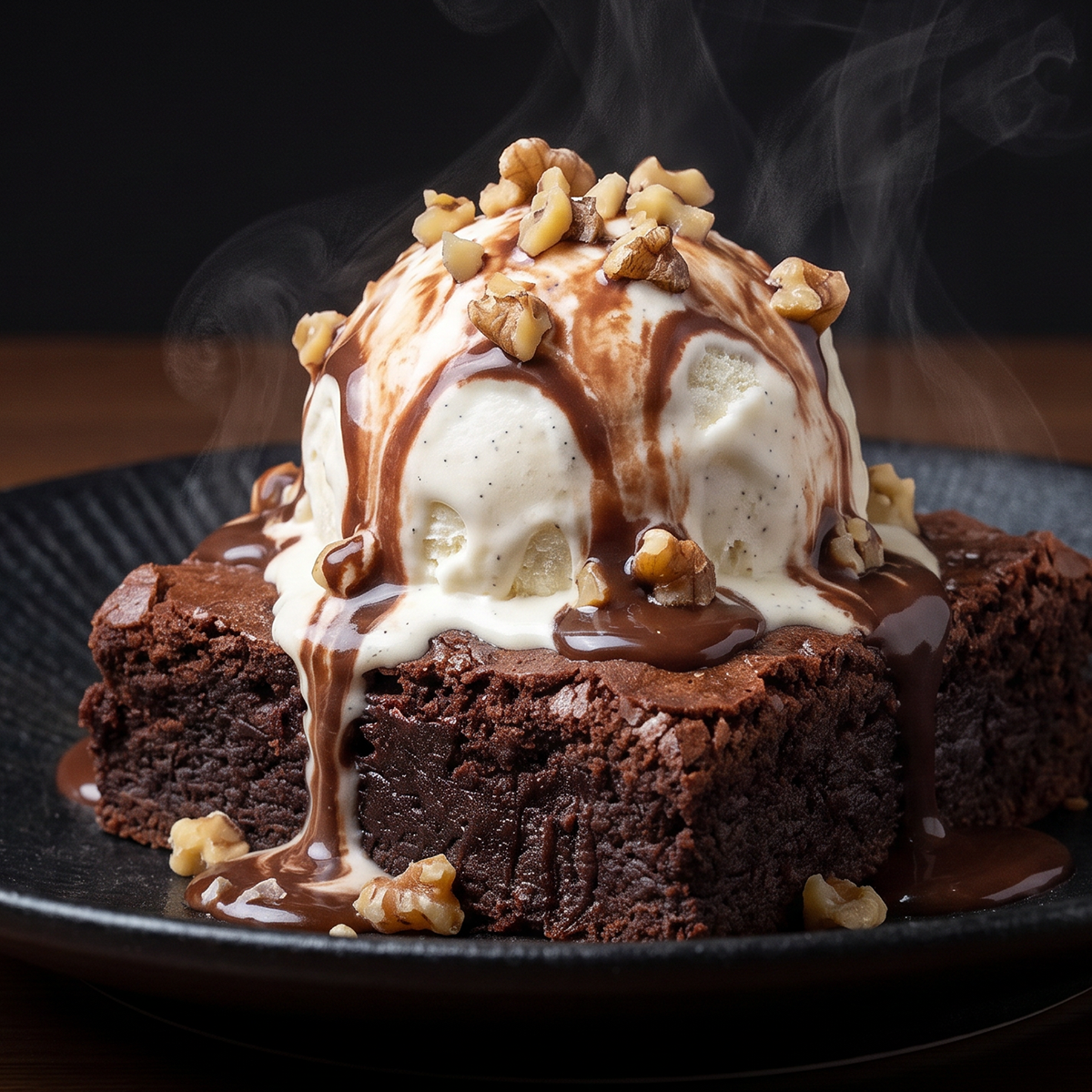 Brownie avec glace